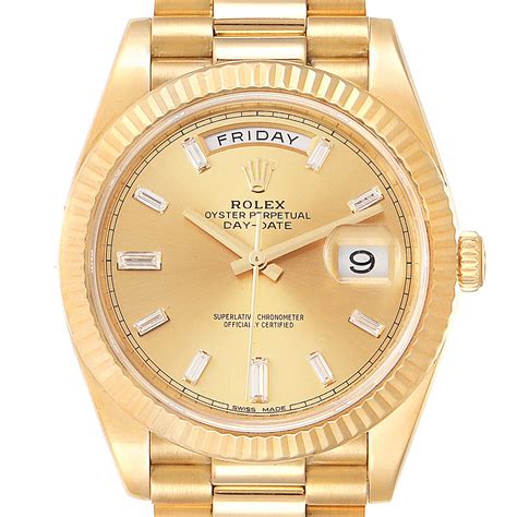 what is the diference between gold rolex and presadential|rolex date 40 228238.